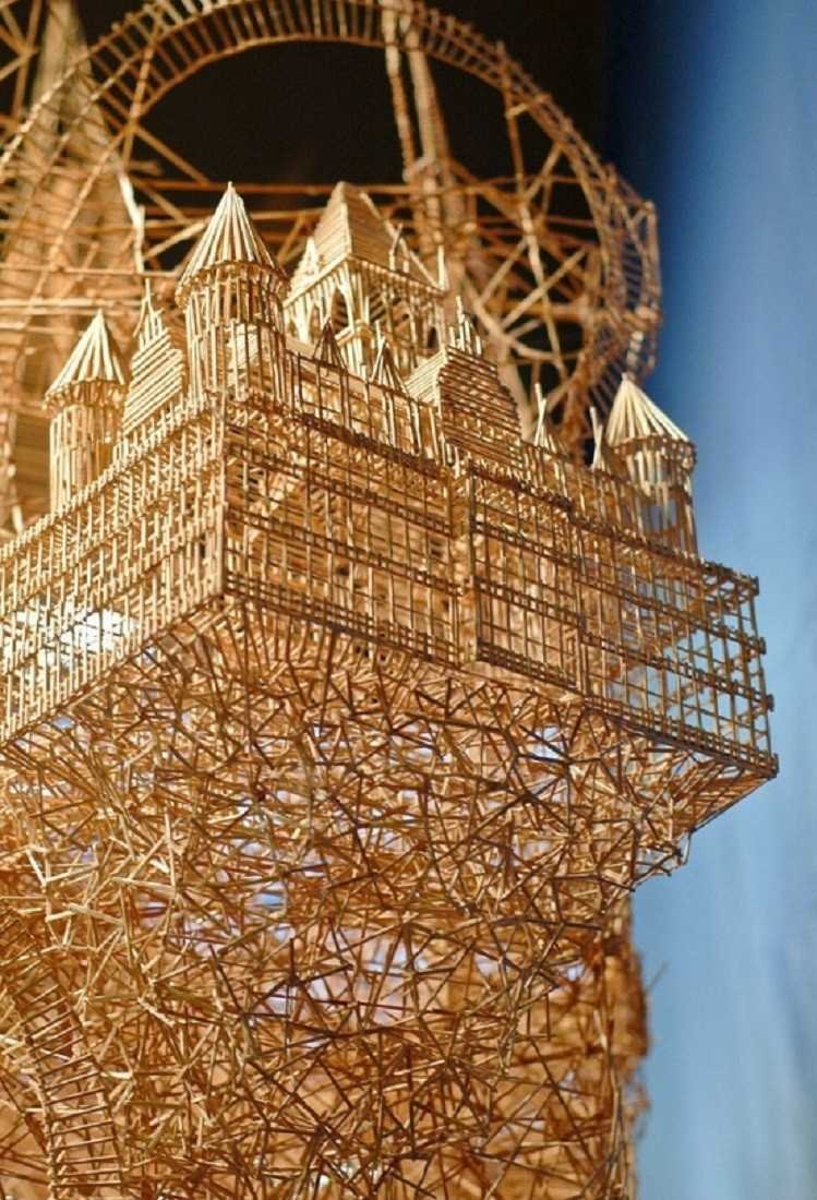 Шедевры из зубочисток Скотта ВИВЕРА