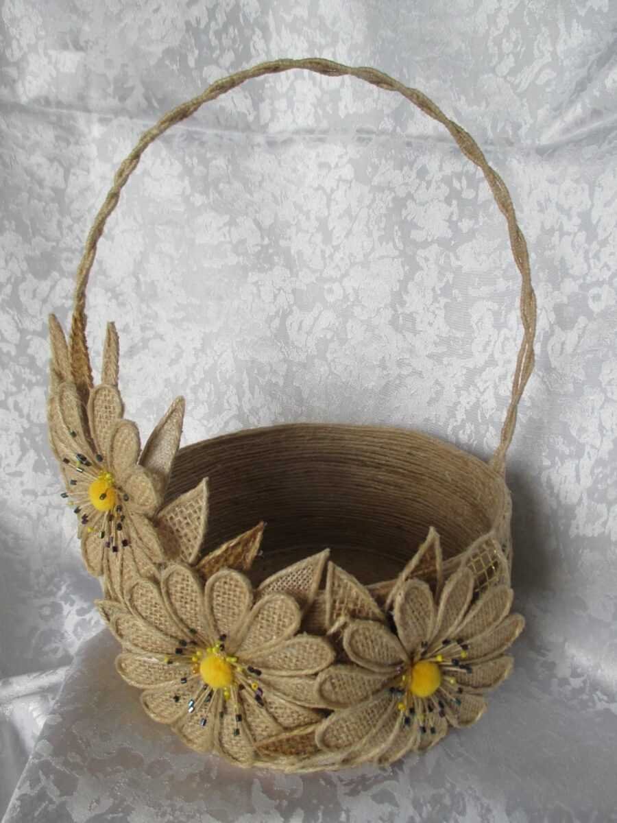 Виктория Сорокина корзина из джута