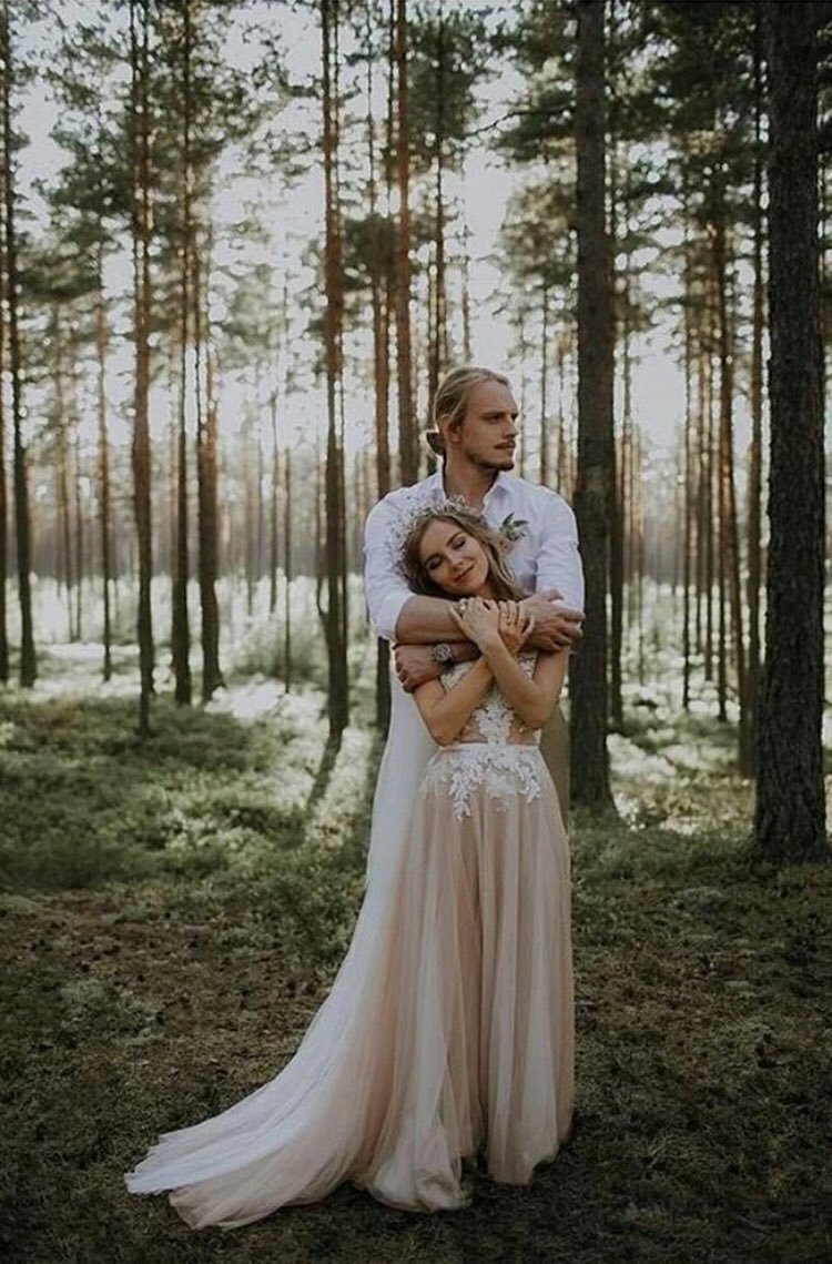 Свадьба в лесу фотосессия