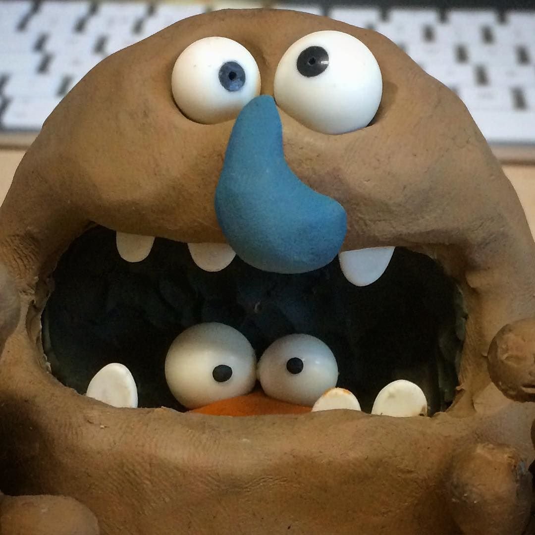 Clay Sculptures Kids make