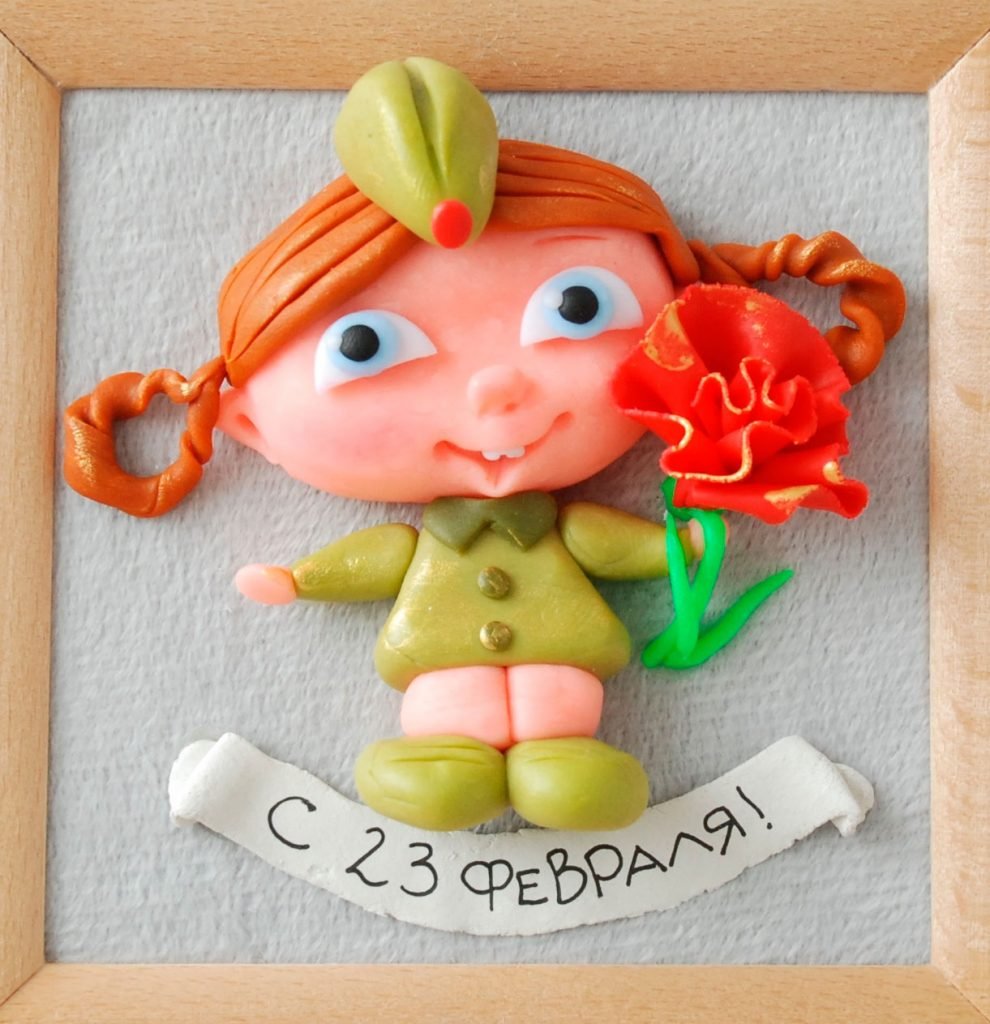 Поделки из теста на 23 февраля