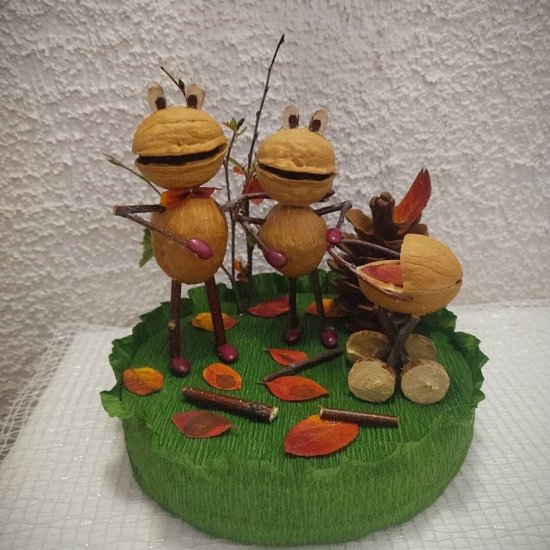 Поделки из грецкой скорлупы