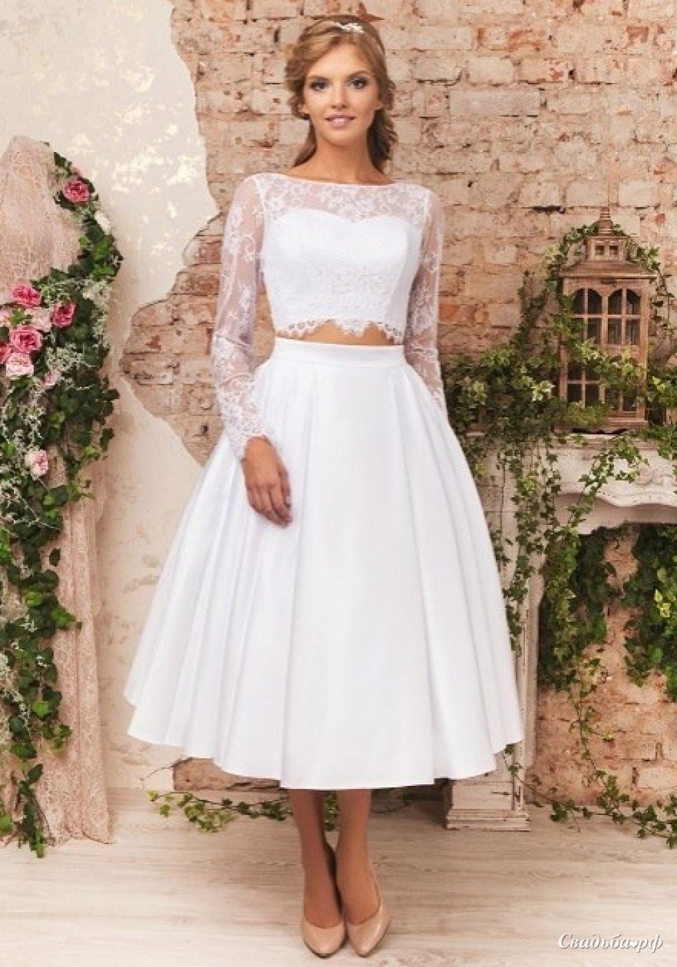 Свадебное платье Crop Top