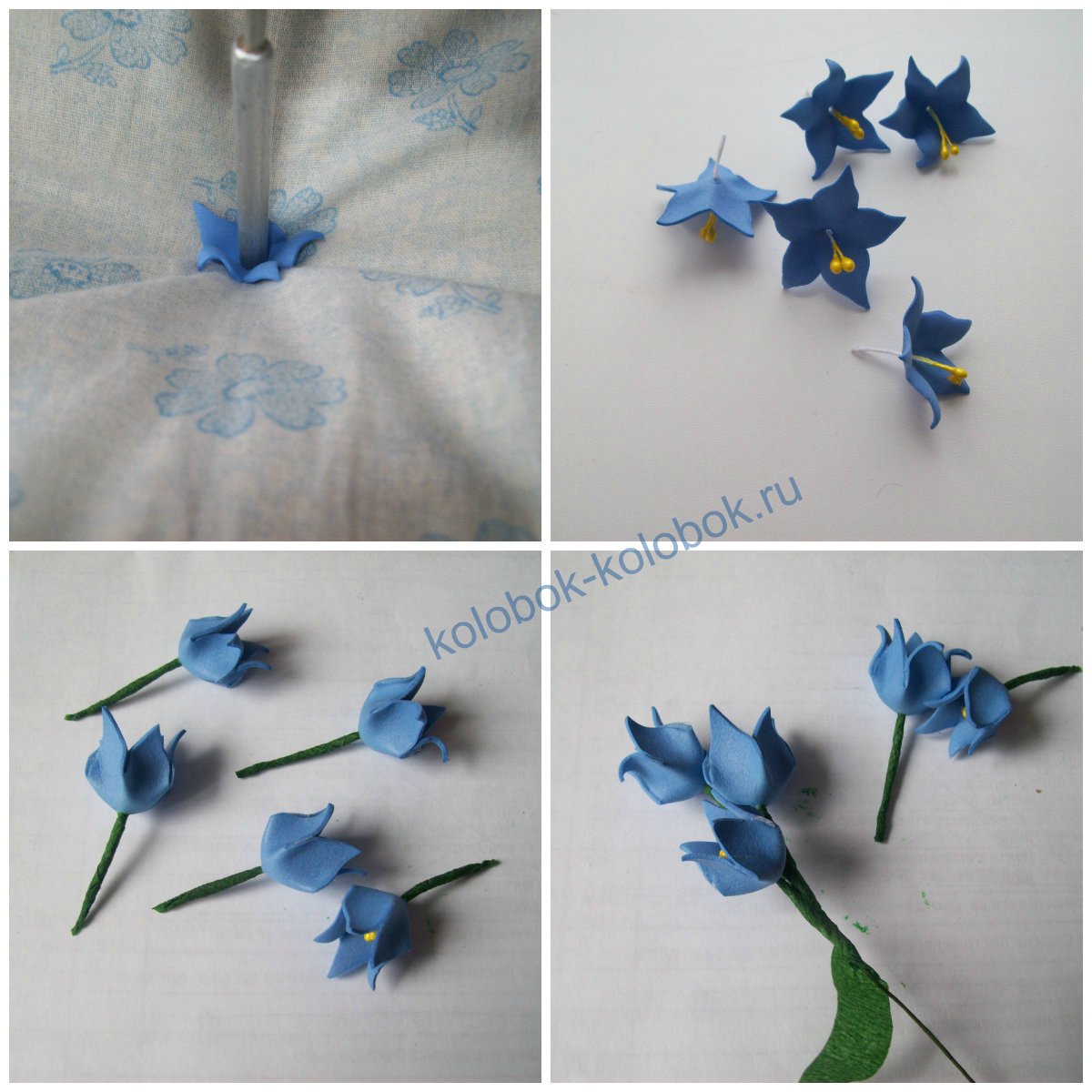 Колокольчик из фоамирана