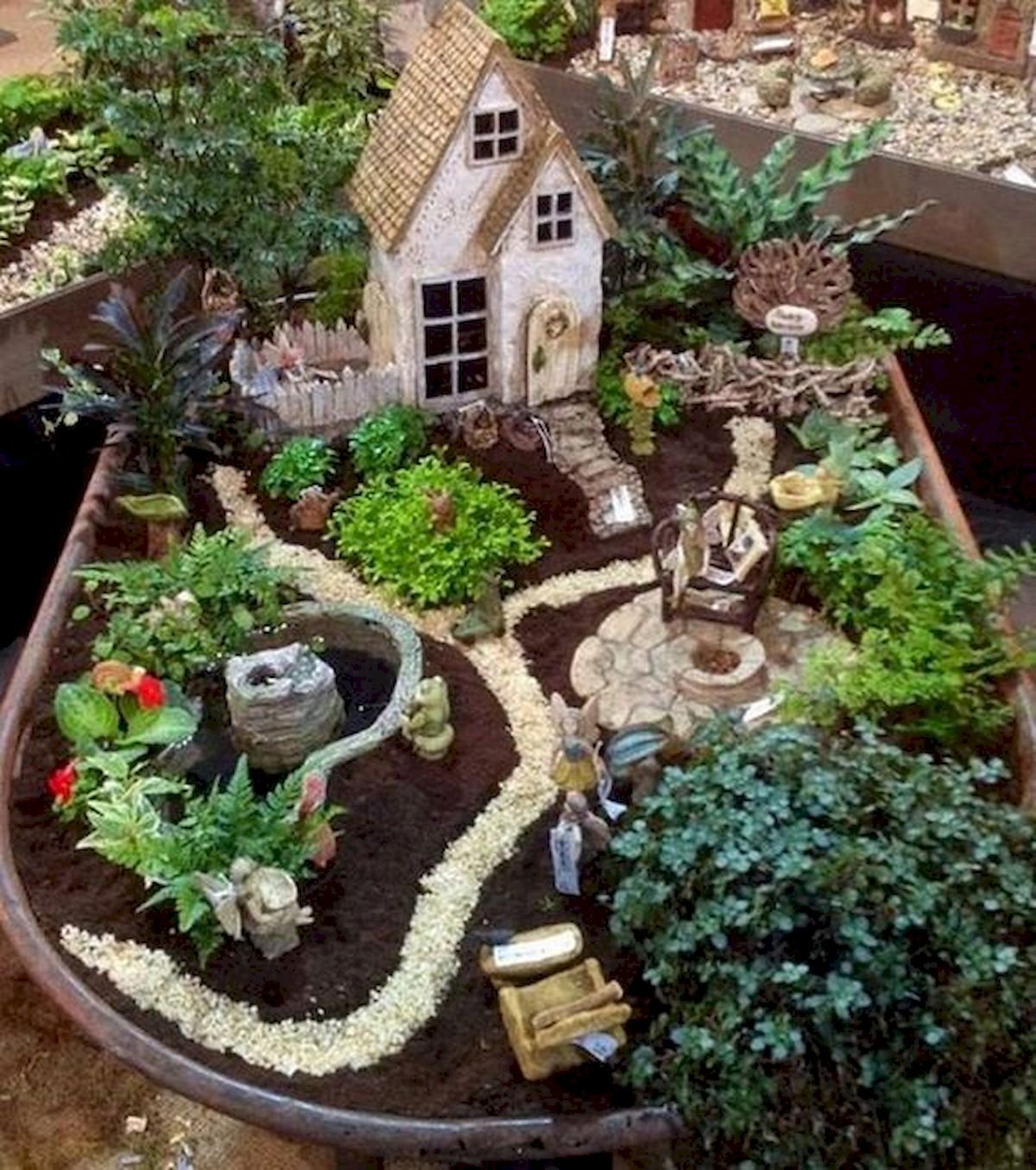 Миниатюрные домики для сада