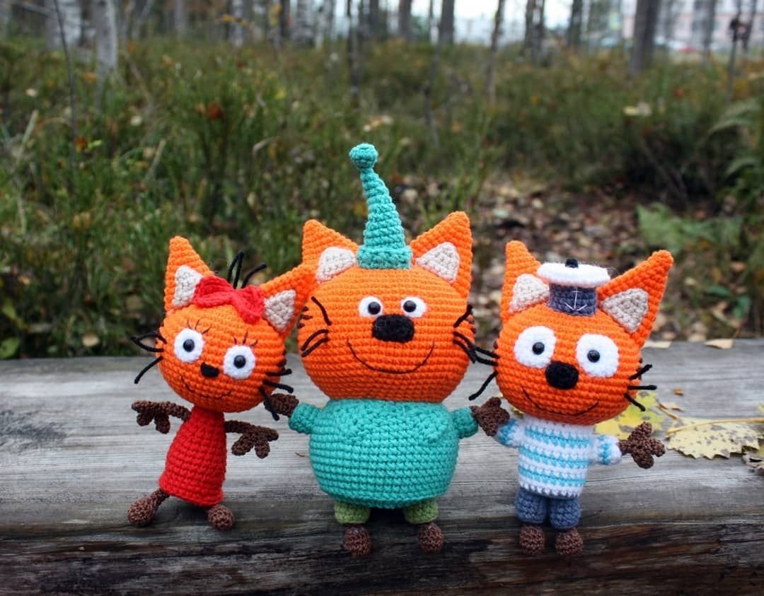 Амигуруми три кота