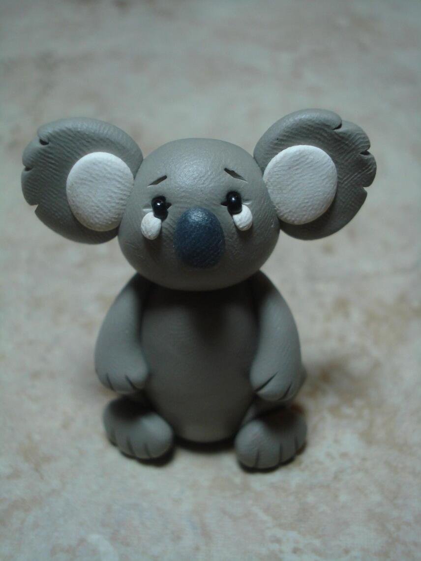 Коала из пластилина
