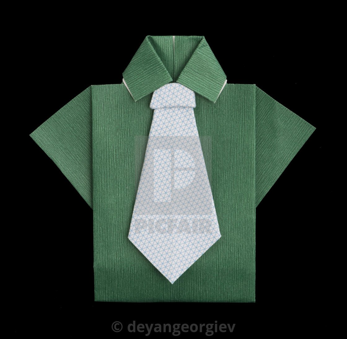 Оригами рубашка