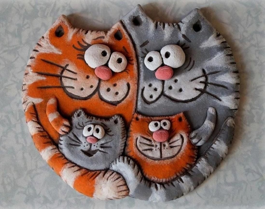 Соленое тесто котики