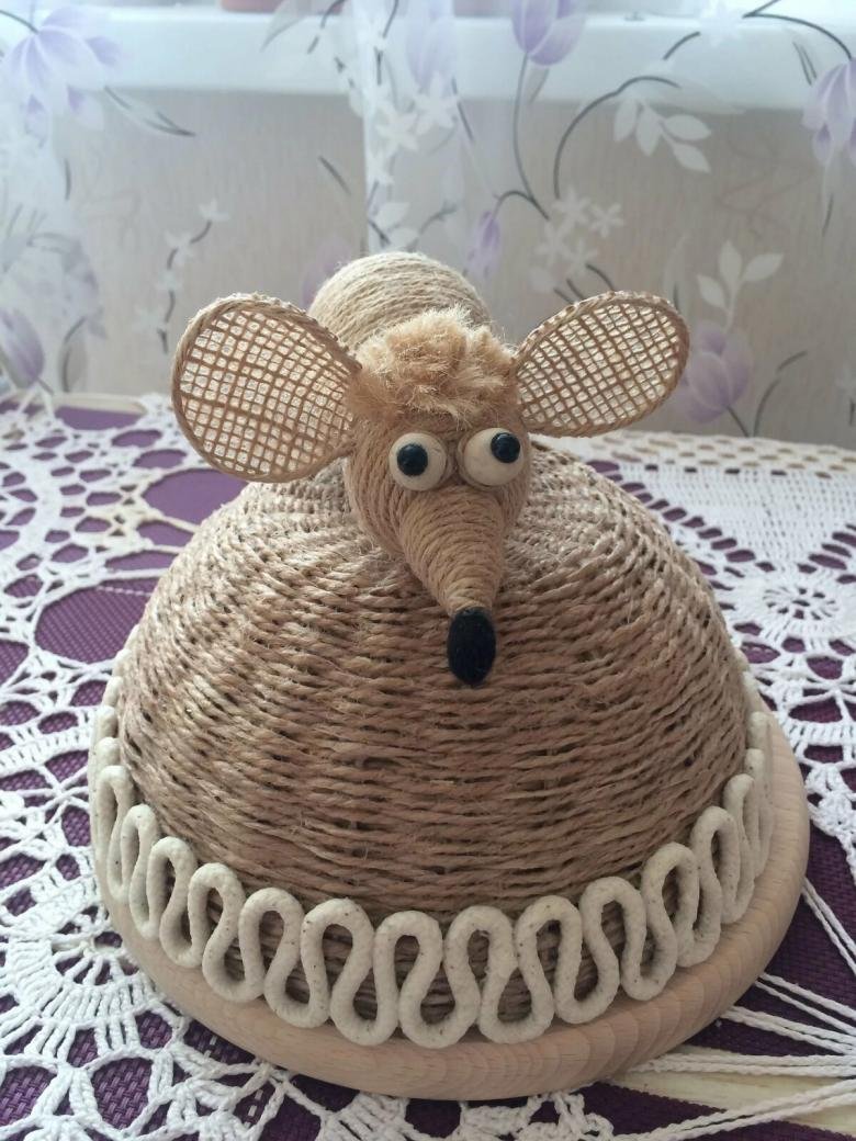 Игрушки из джутовой нити