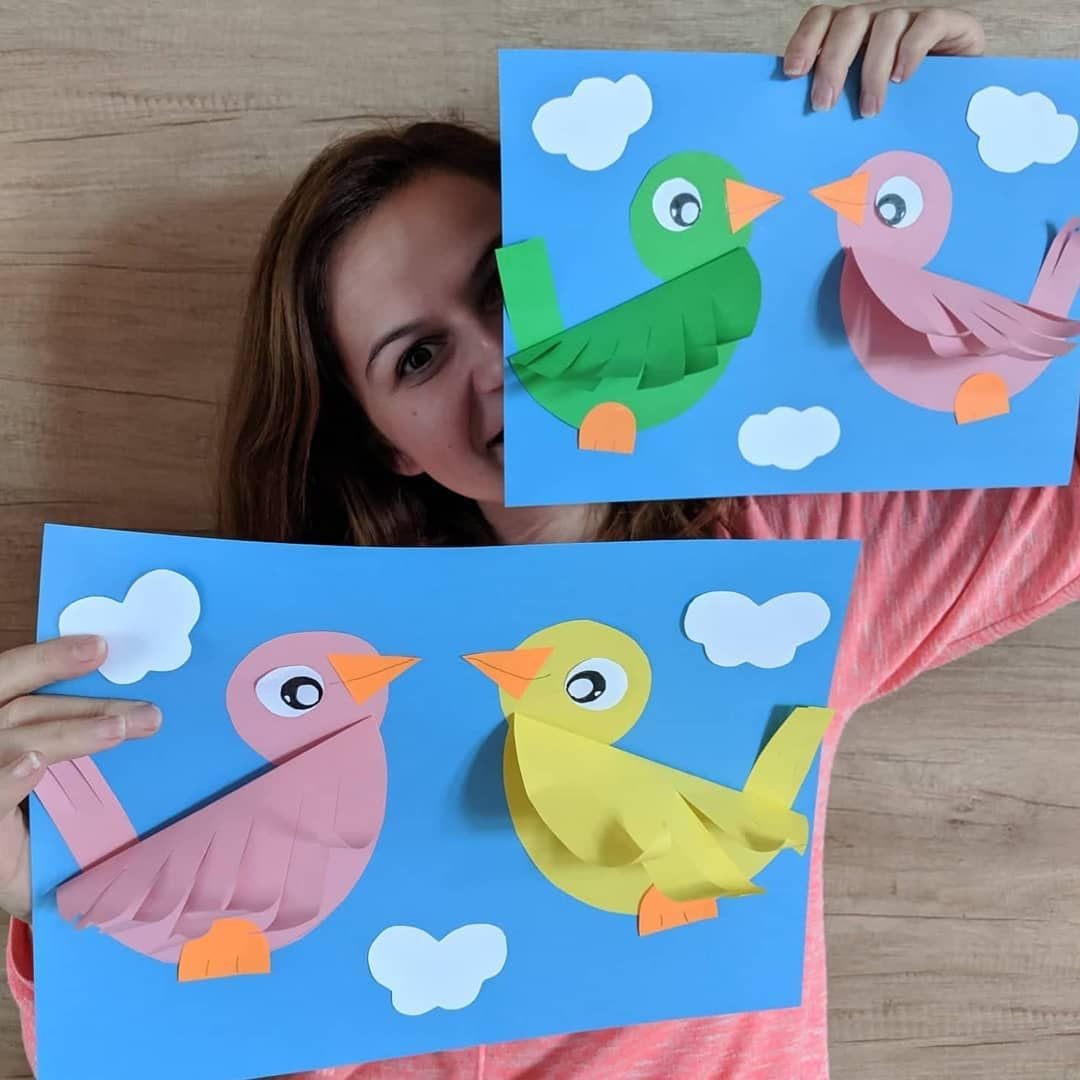 Аппликация птицы