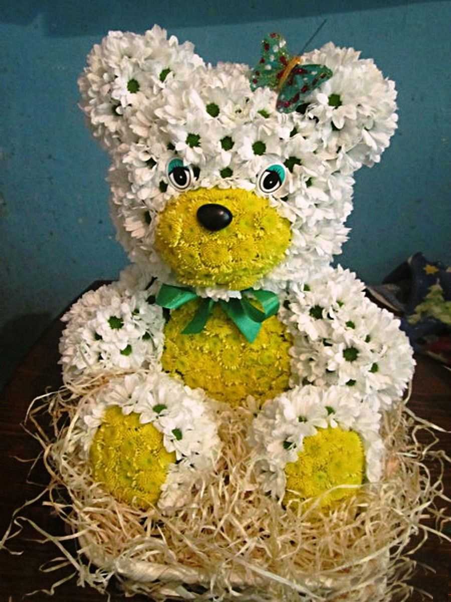 Игрушки из цветов живых