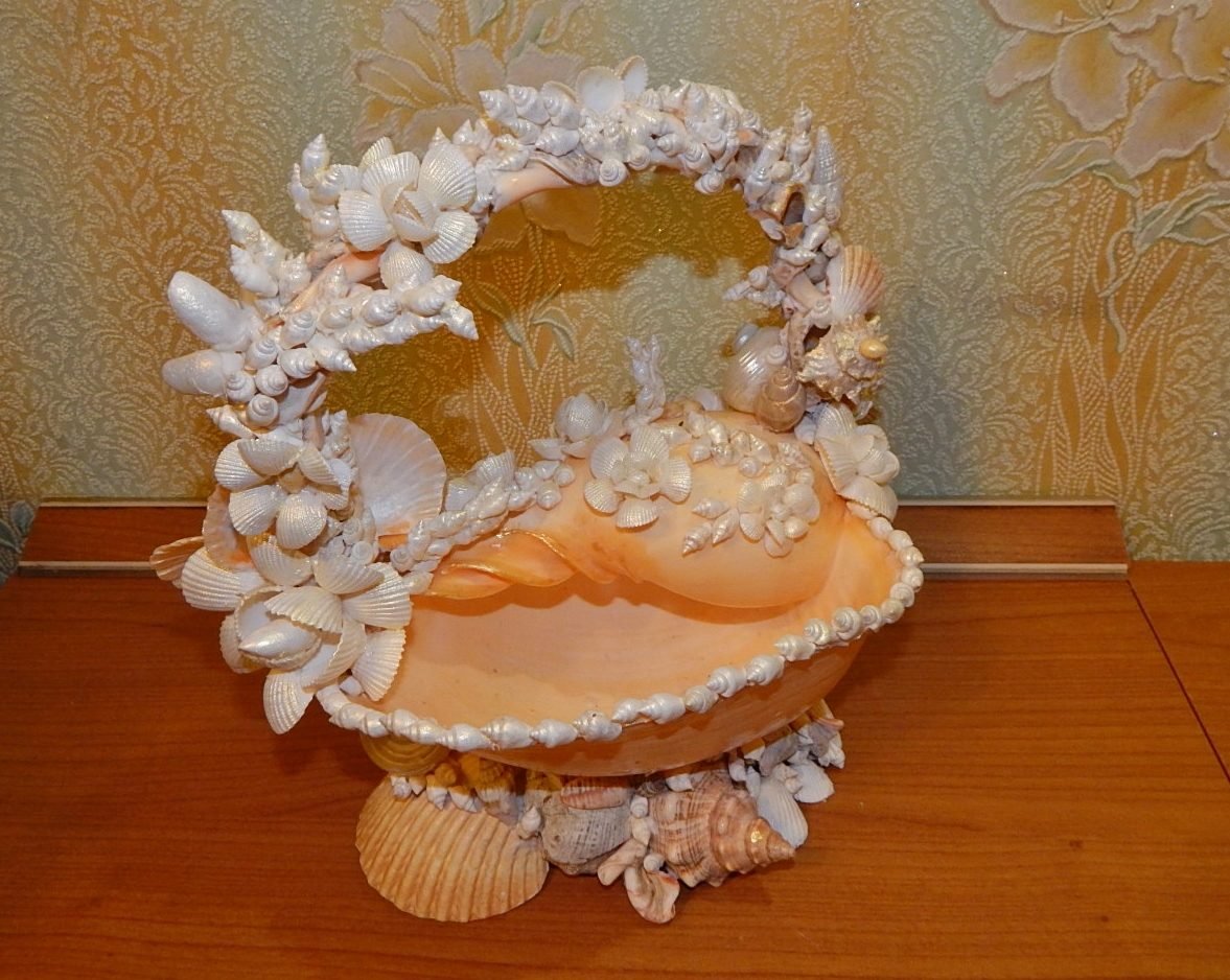 Корзинки из ракушек