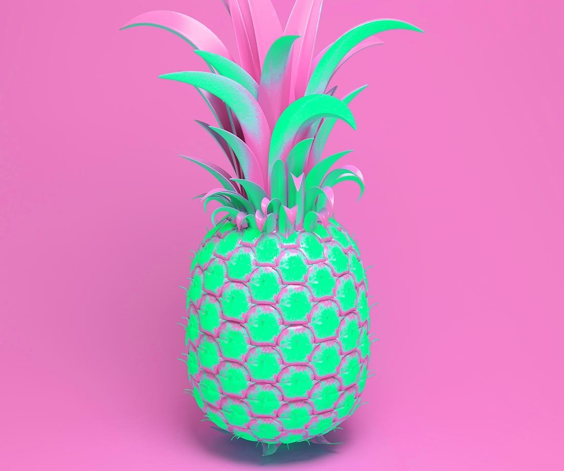 Разноцветный ананас