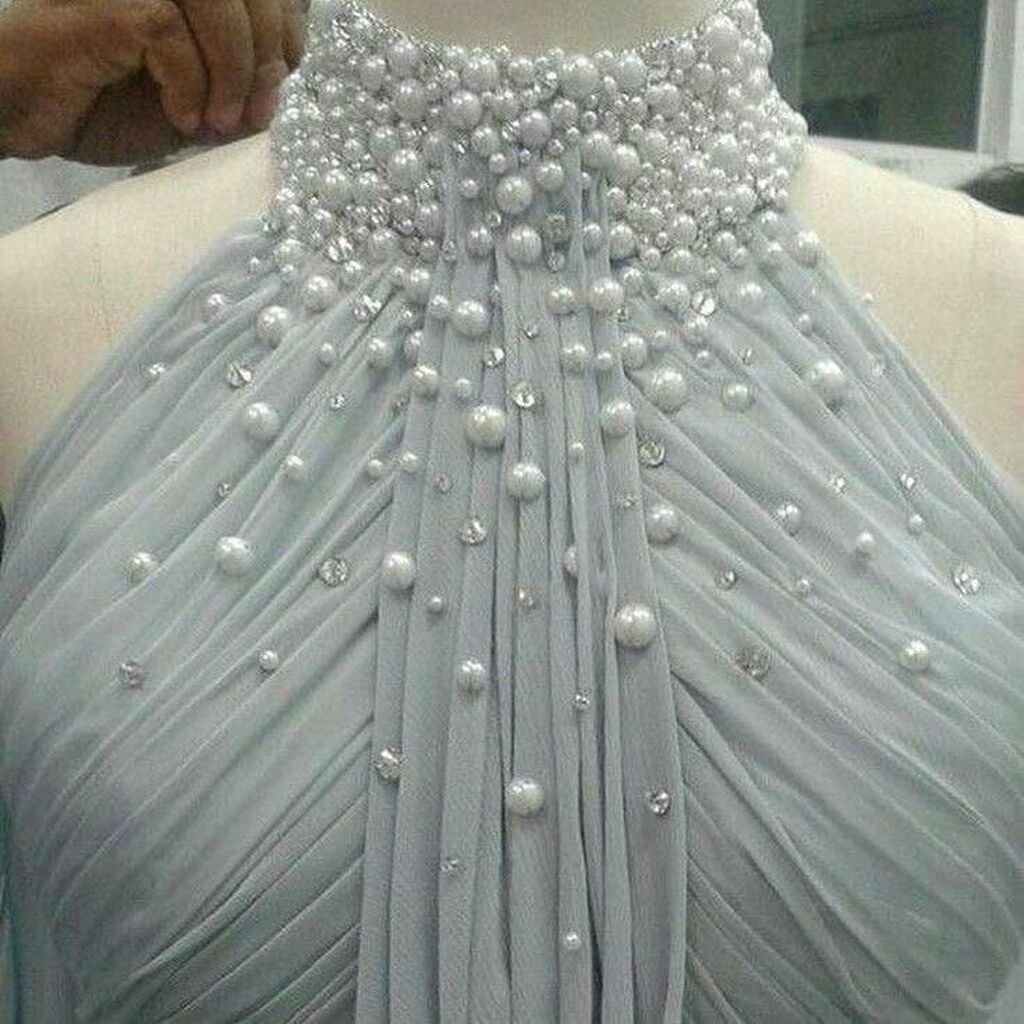 Кружева с жемчугом