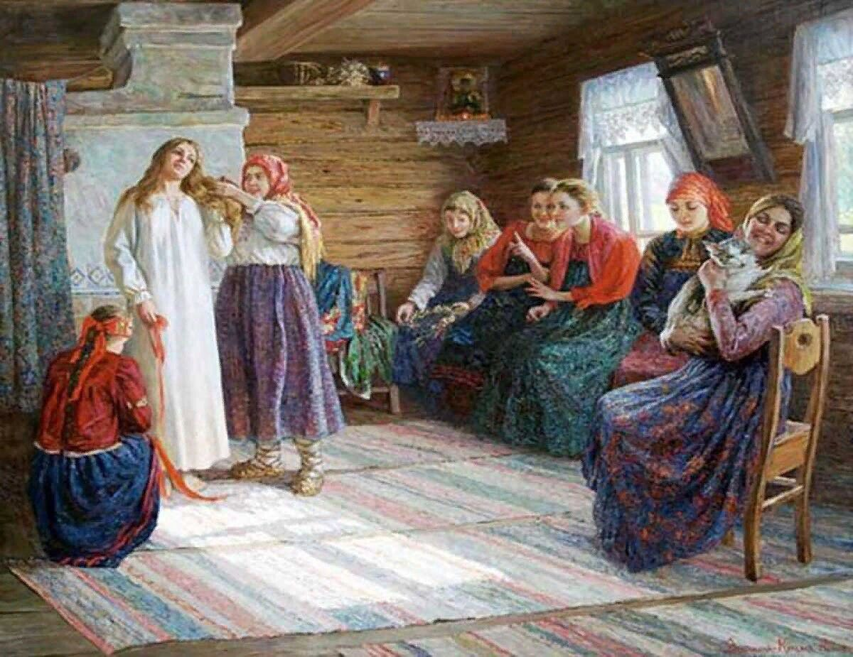 Смотрины невесты картина Мясоедова