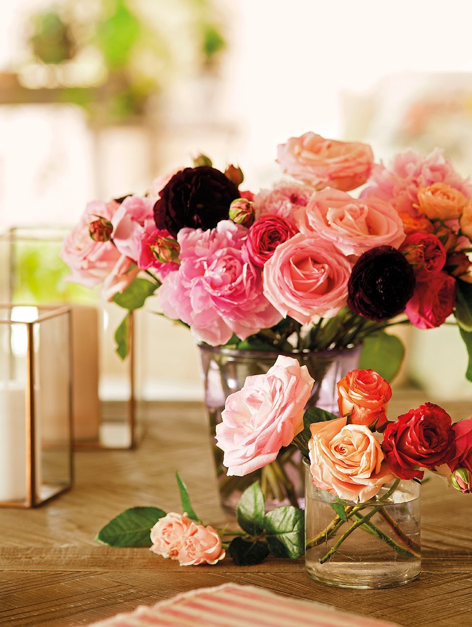 Rose Bouquet on Table