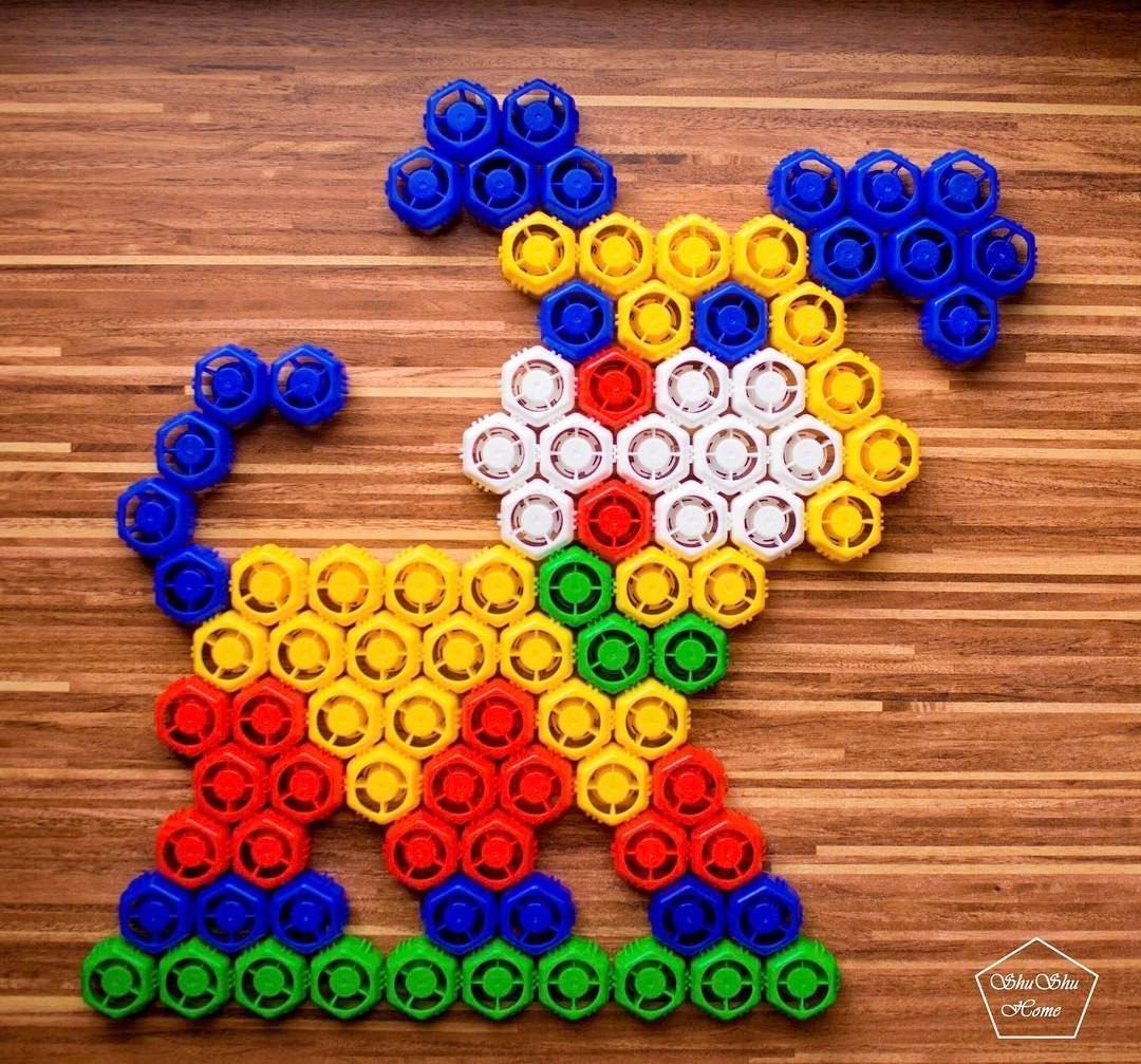 Из крышечек Фрутя няня