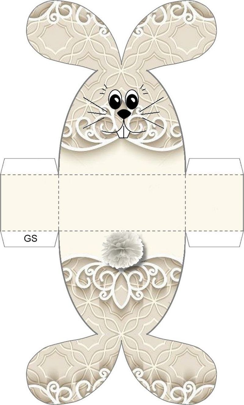 Коробочка зайчик для подарка