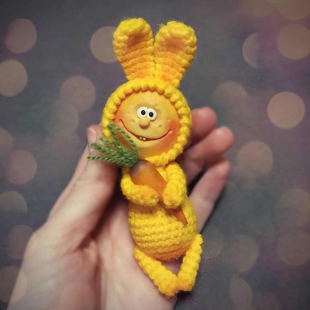 Солнечный зайчик амигуруми
