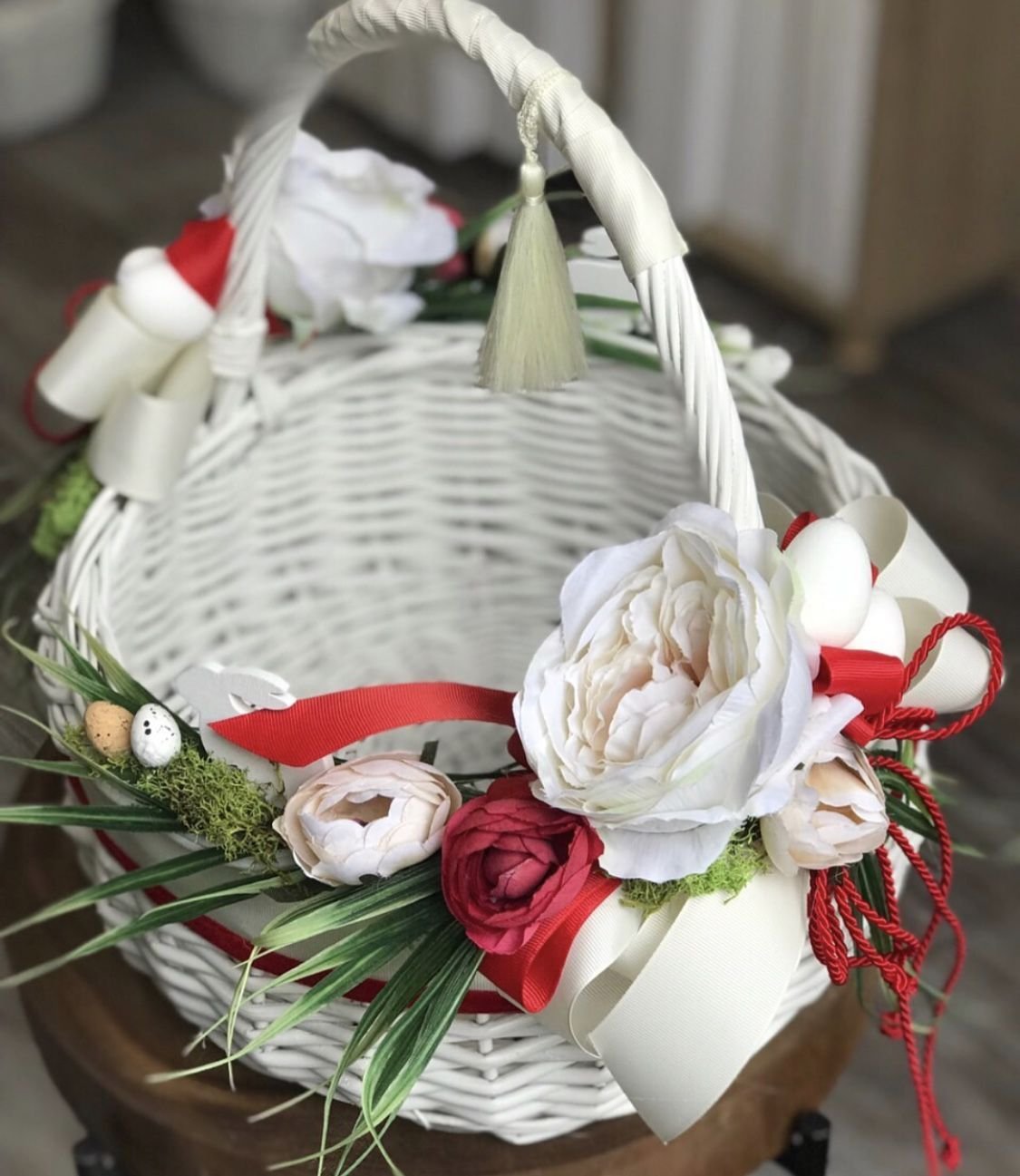 Корзинки украшенные цветами