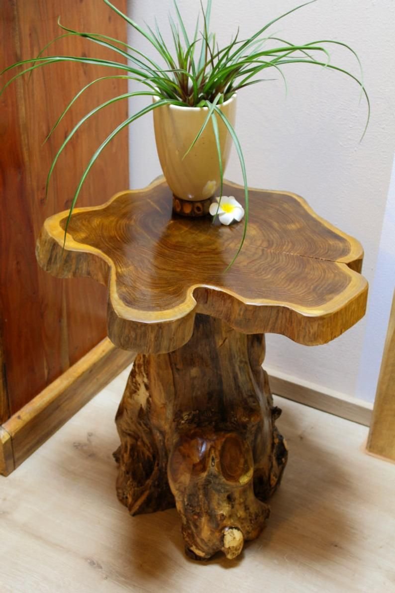 Кофейный столик из пенька