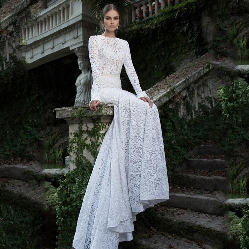 Berta Bridal с длинным рукавом