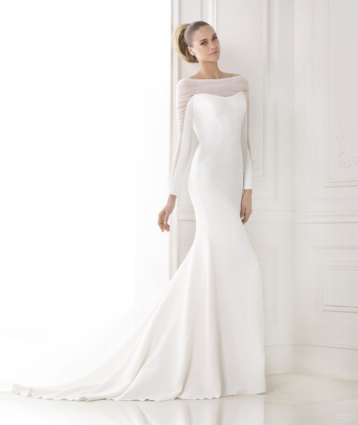 Свадебные платья Pronovias с длинными рукавами