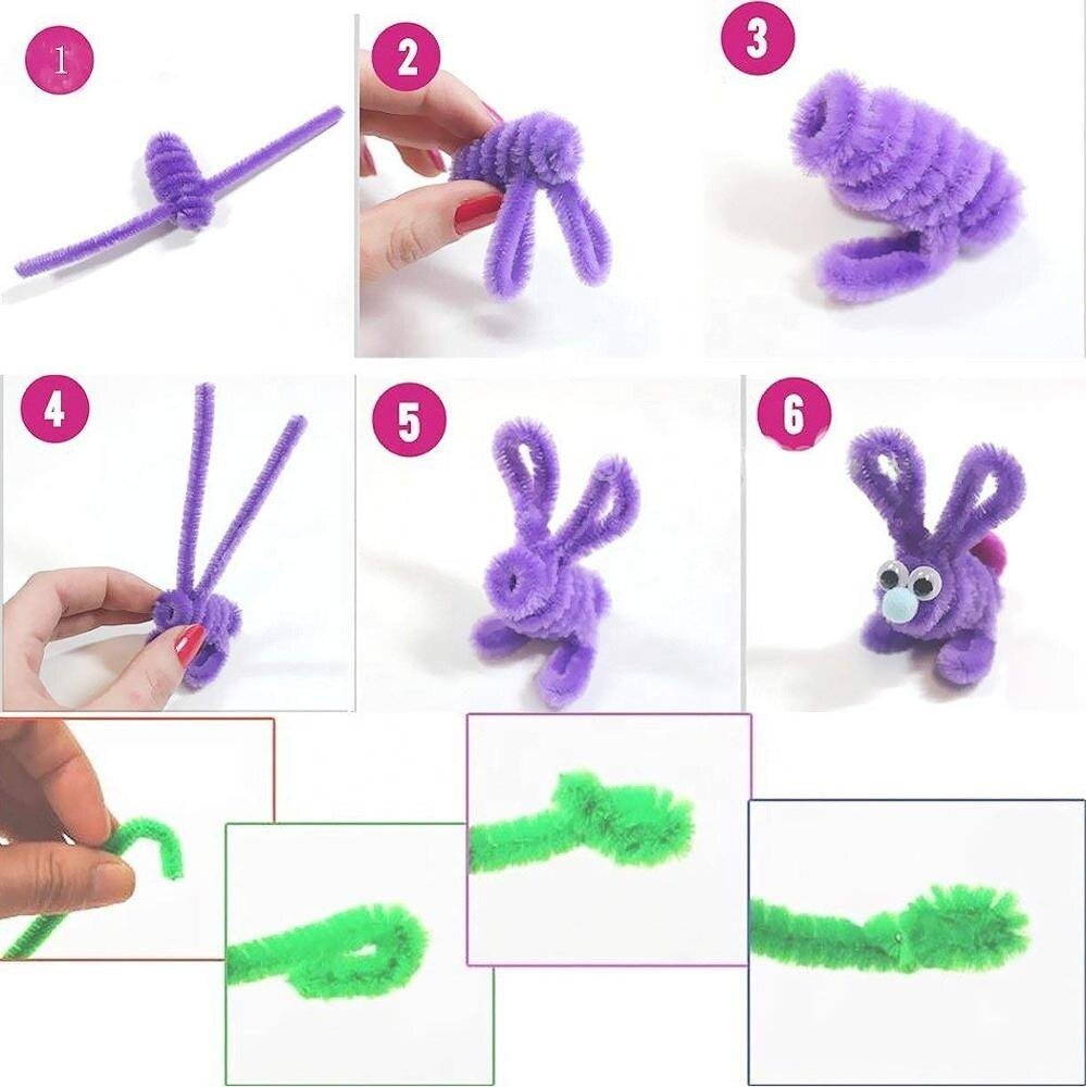 Игрушки из стебли синели
