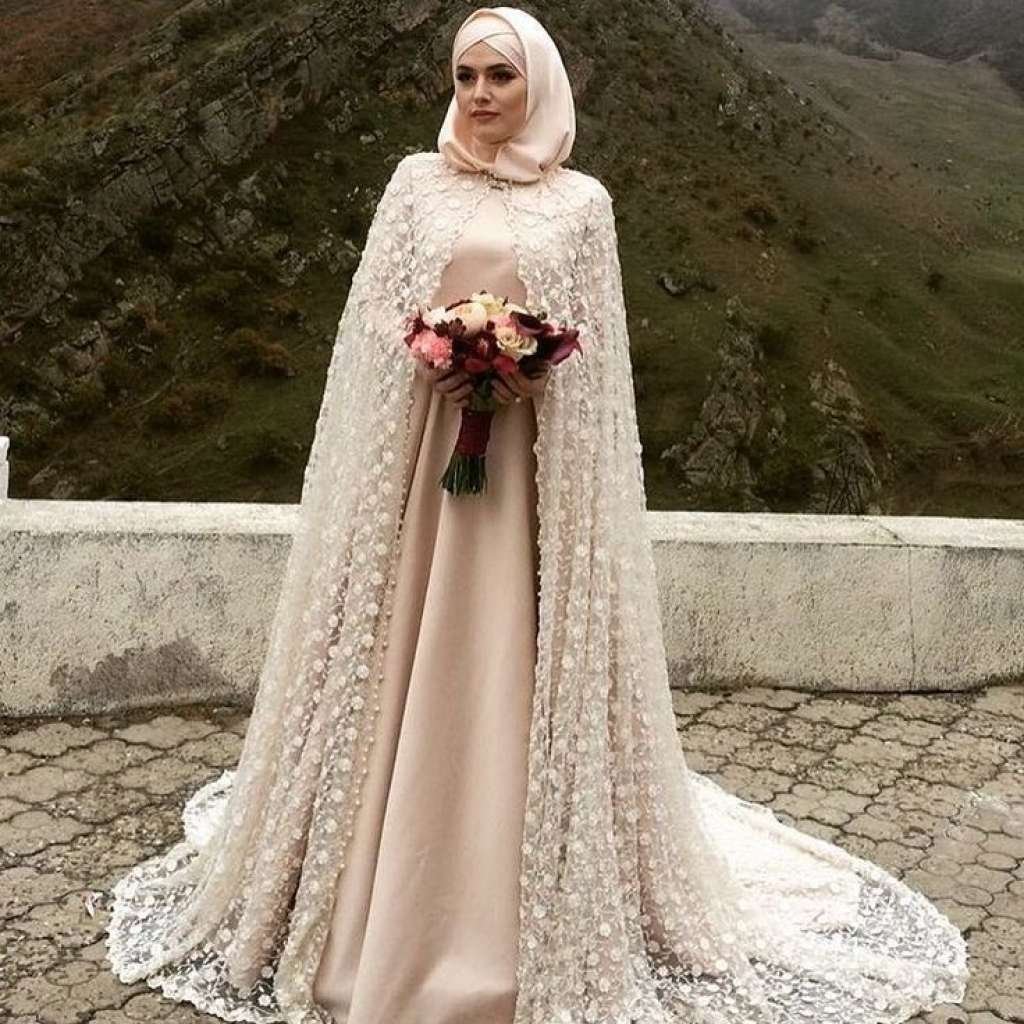 Мусульманское свадебное платье в дагестане