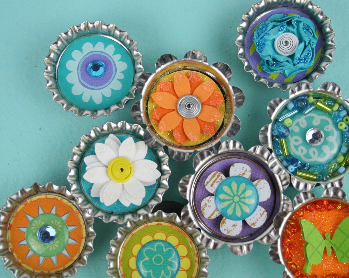 Украшения из крышек