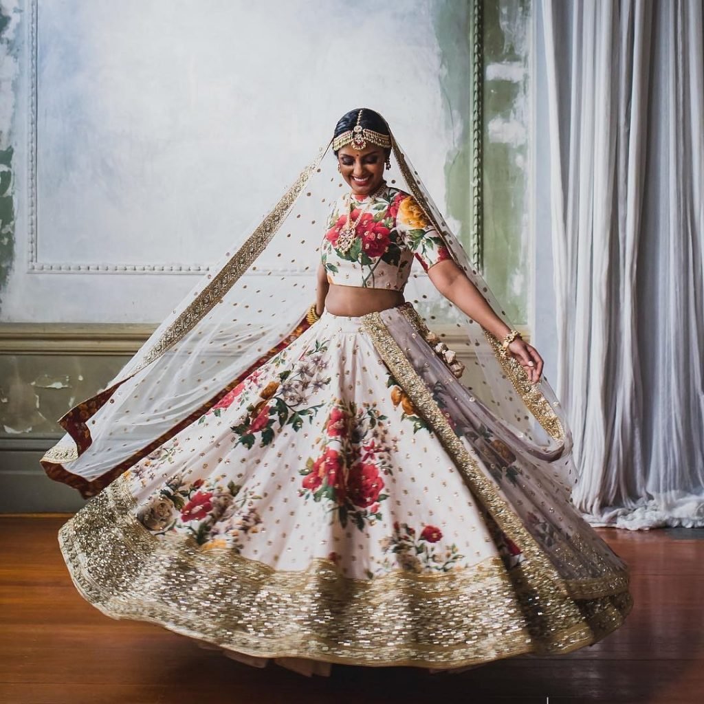 Ivory White Lehenga