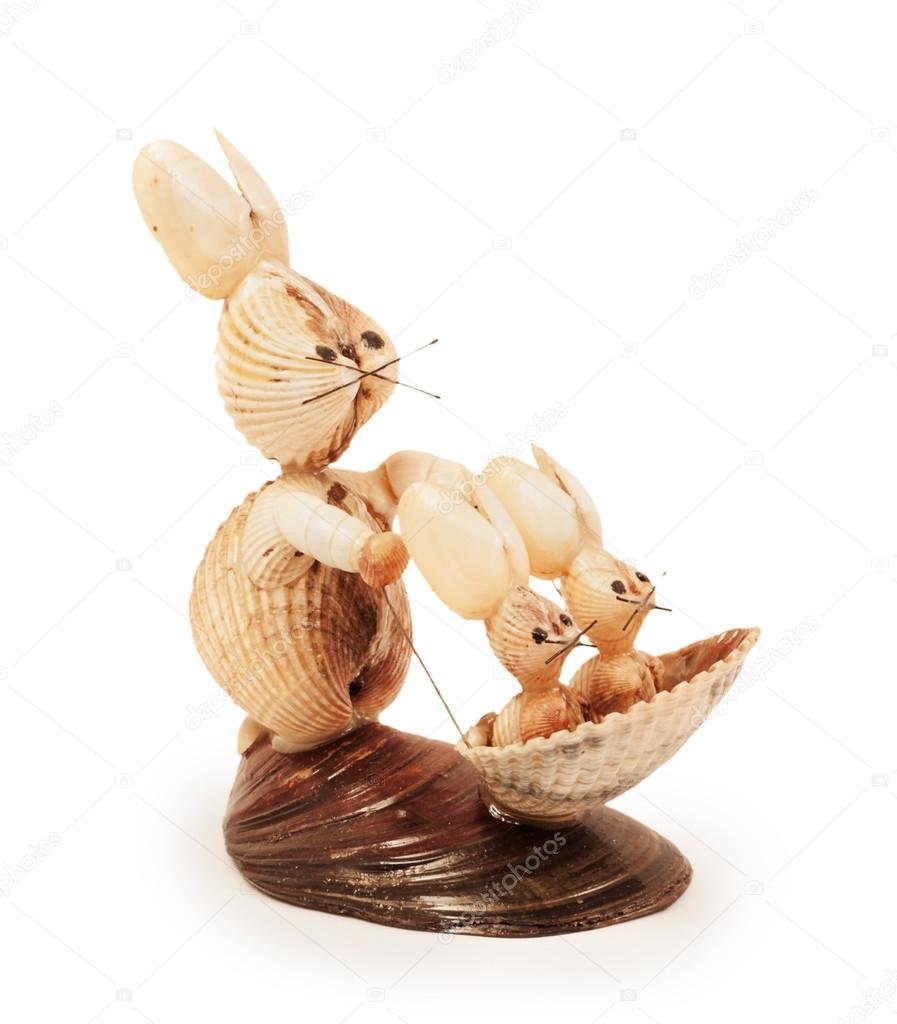 Фигурки из ракушек