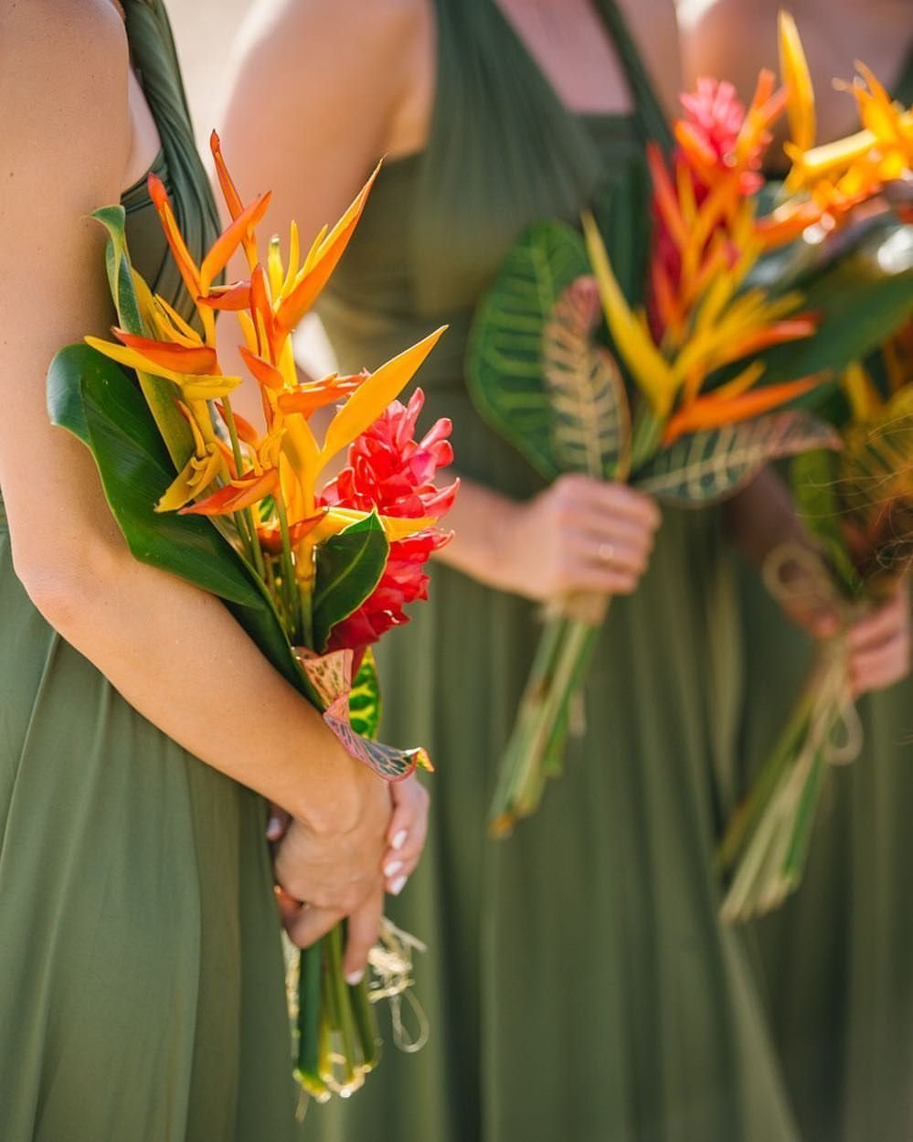 Гавайский свадебный букет