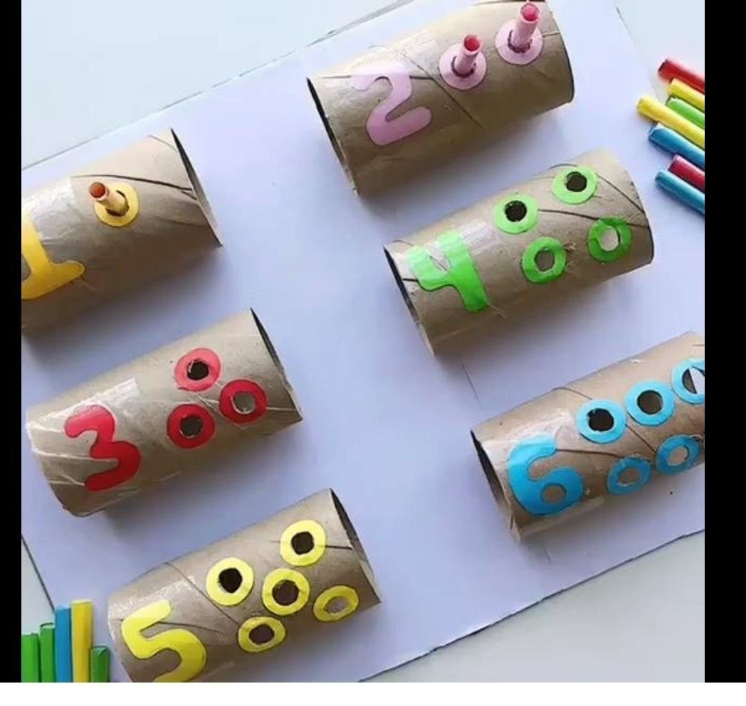 Развивающие игрушки из втулок