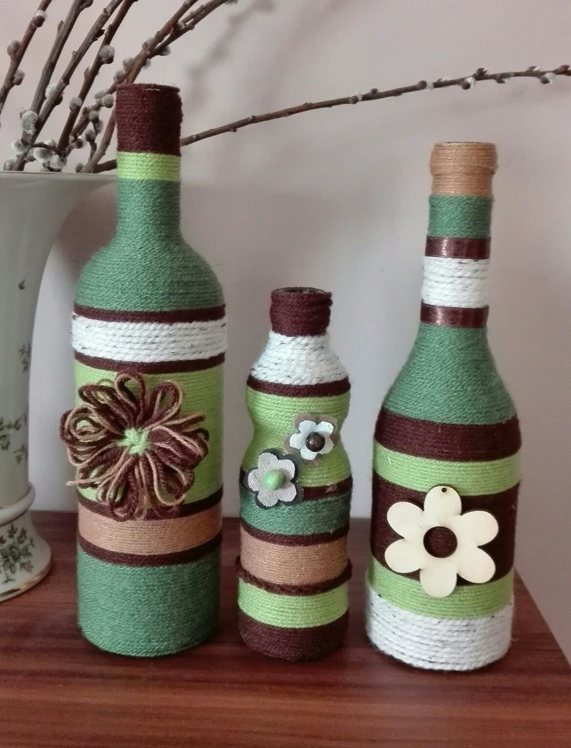 Поделки из стеклянных банок и бутылок
