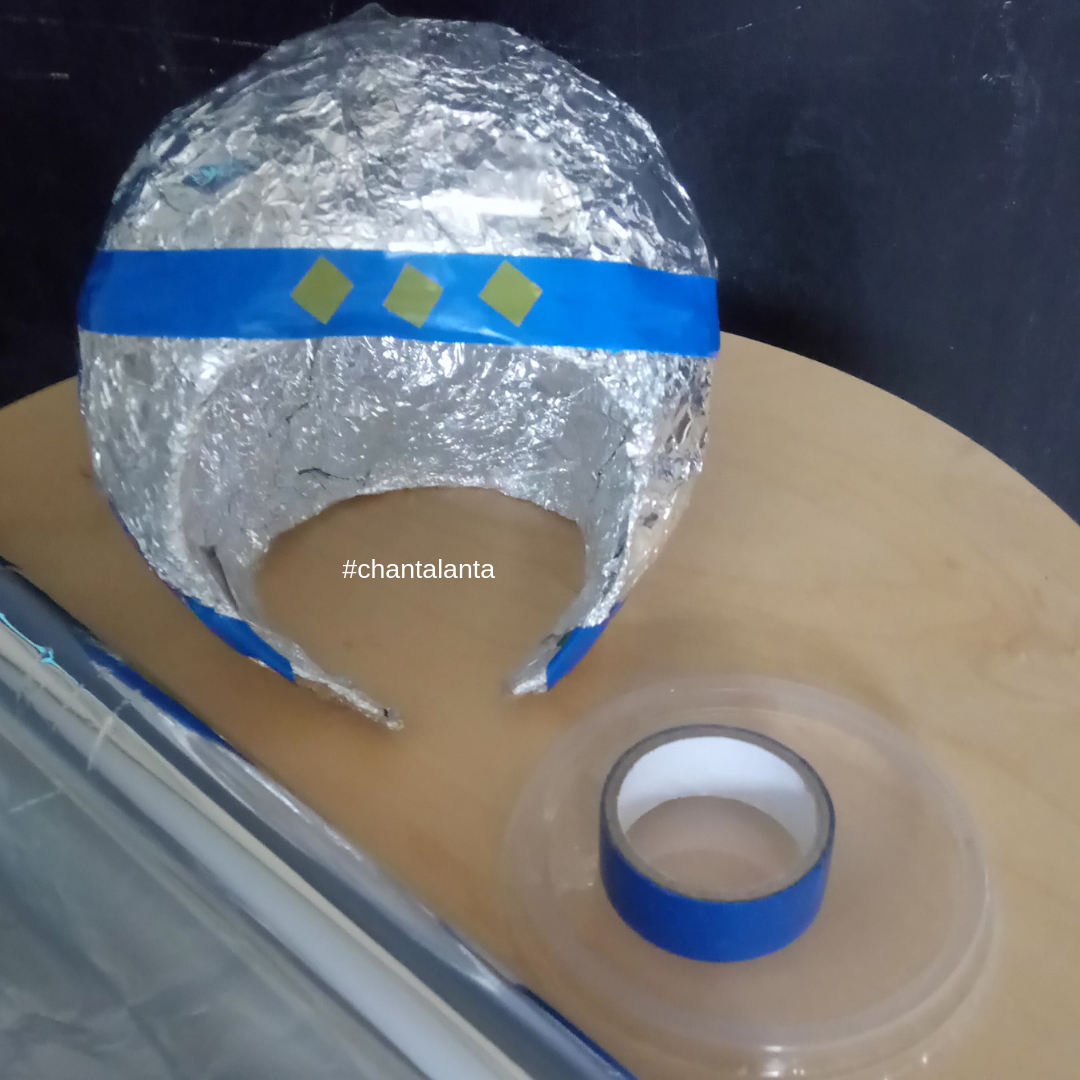 Шлем для Космонавта из фольгированного утеплителя