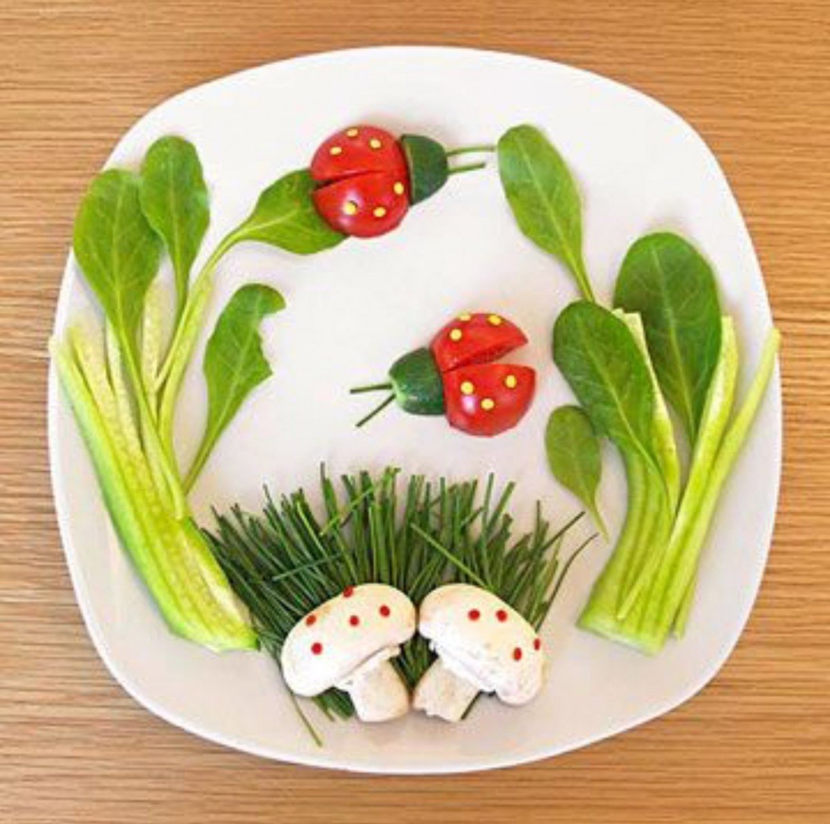 Украшения из овощей для детей