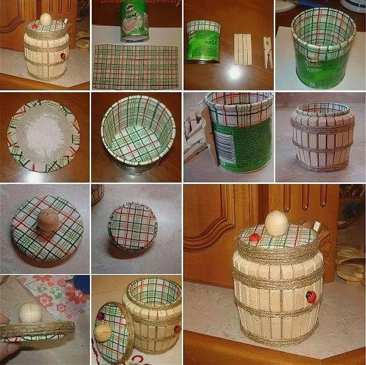 Поделка из пластиковой банки