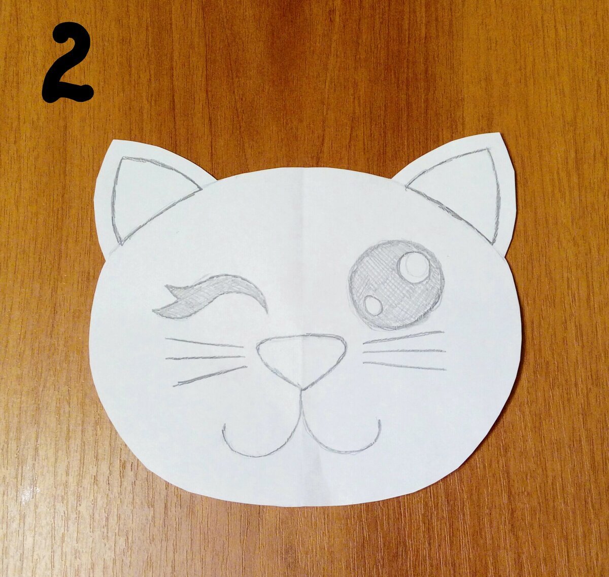 Морда кота поделка