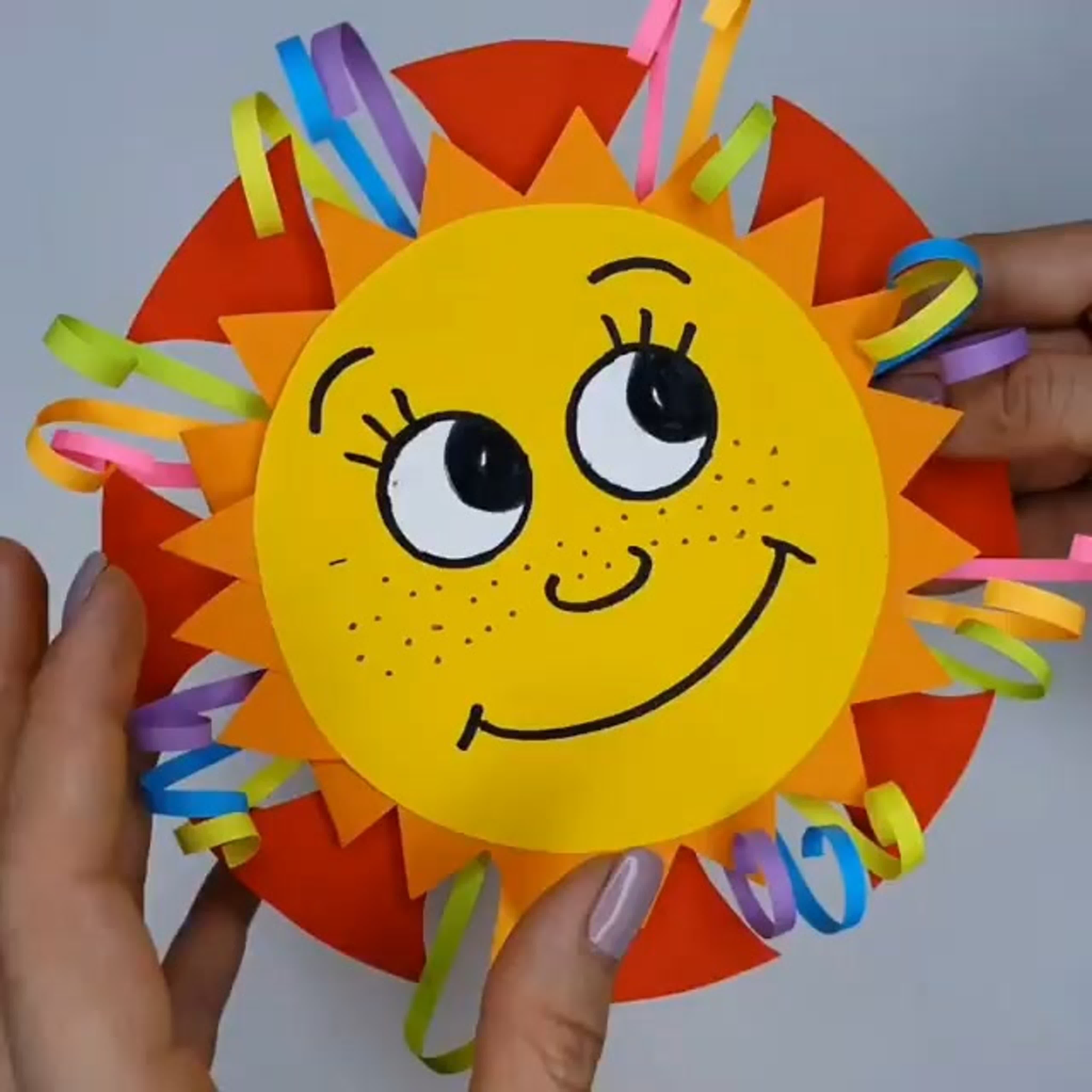 Поделки солнышко из картона и бумаги: идеи по изготовлению своими руками (44 фото)