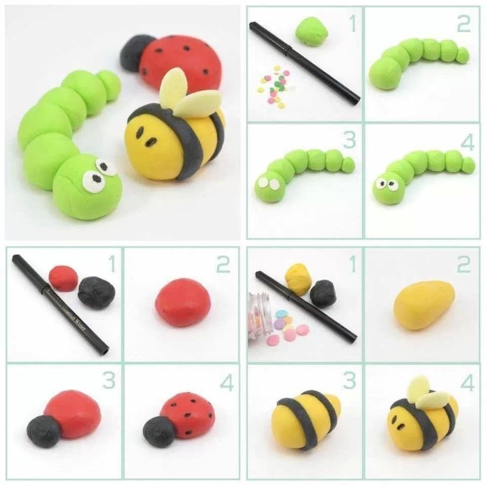 Лепка из пластилина для детей 4-5 лет пошагово