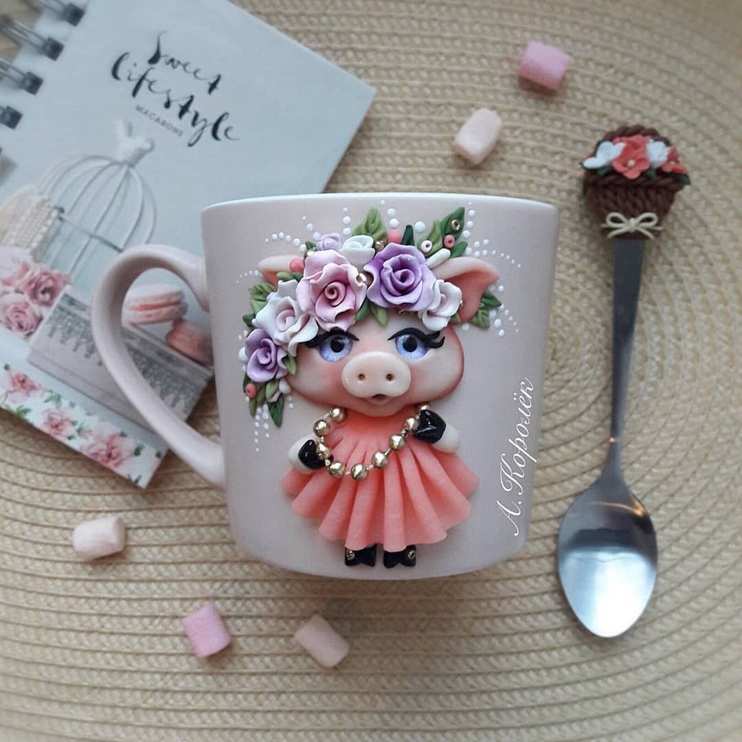 Кружки из полимерной глины