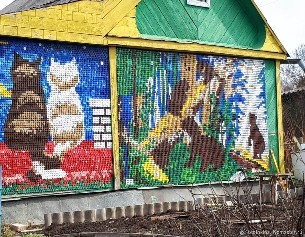 Дорожки из пробок от пластиковых бутылок