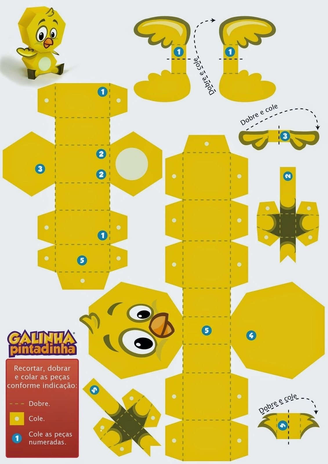 Объемные игрушки из бумаги схемы