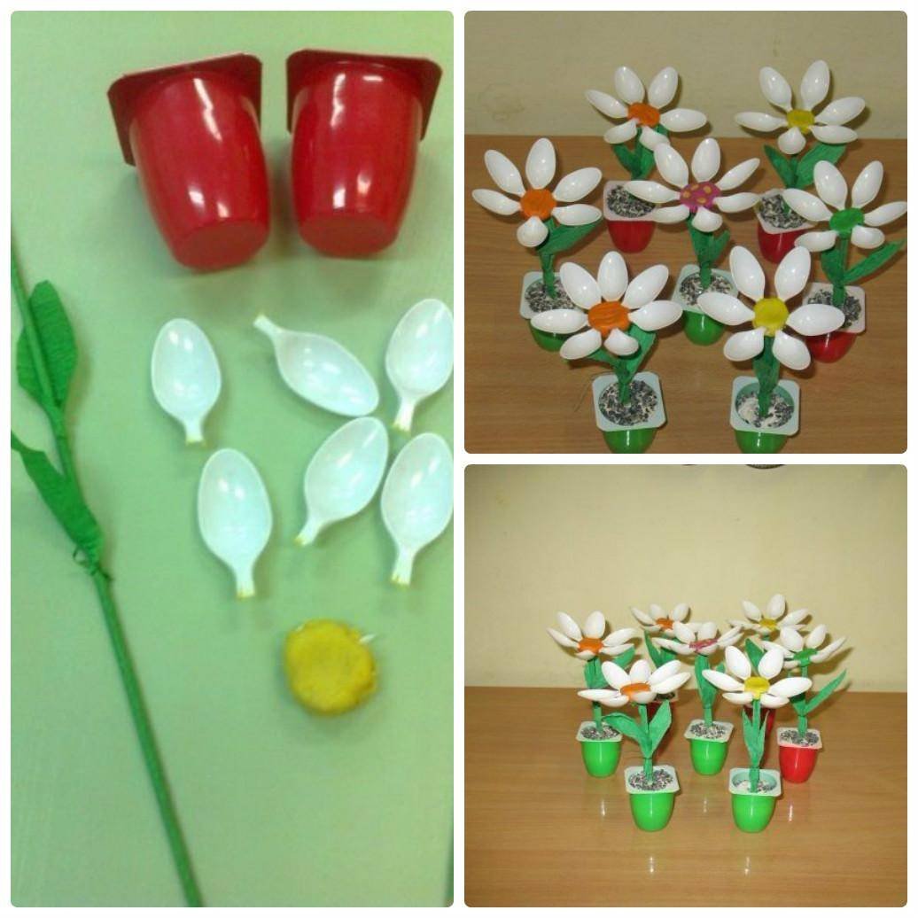 Поделки из йогуртовых бутылочек