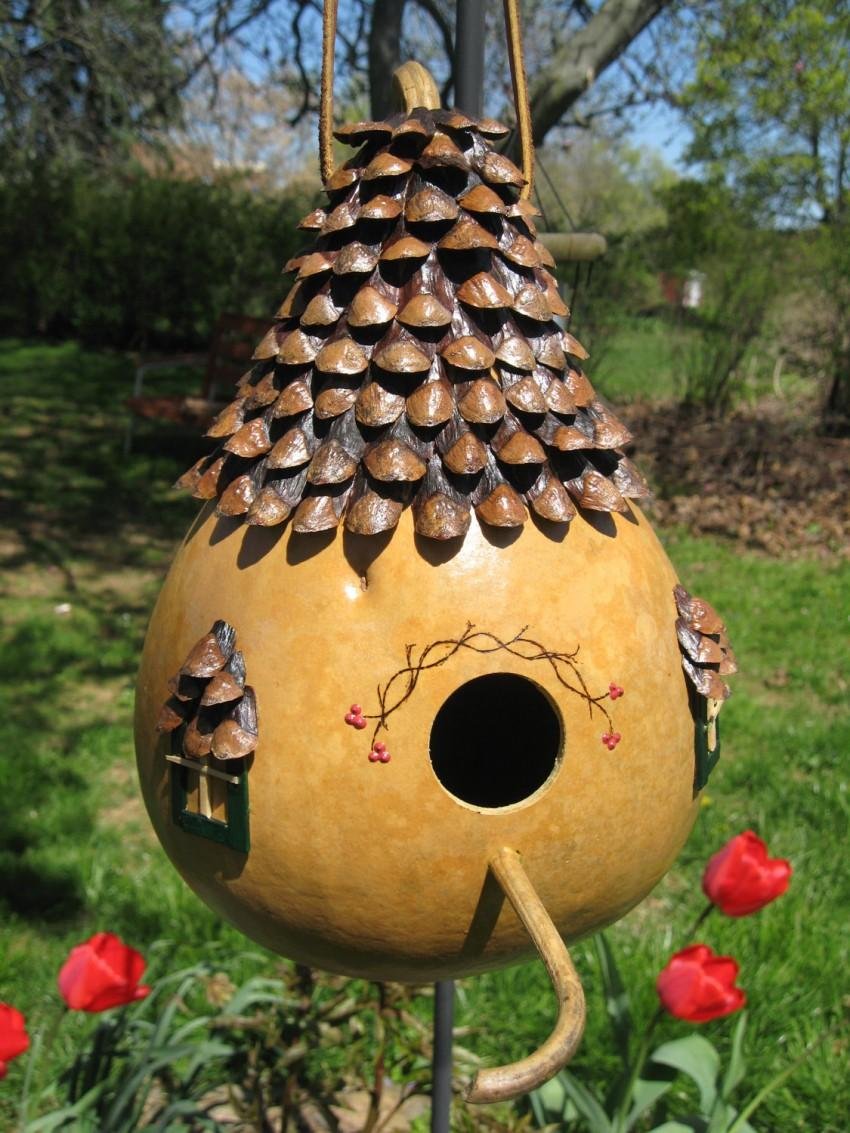 Скворечник из лагенарии