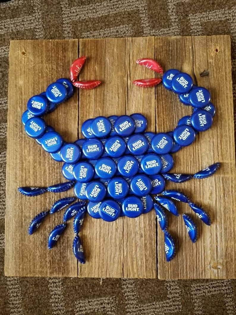 Краб из пивных крышек