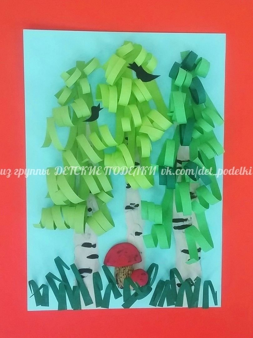 Береза поделка
