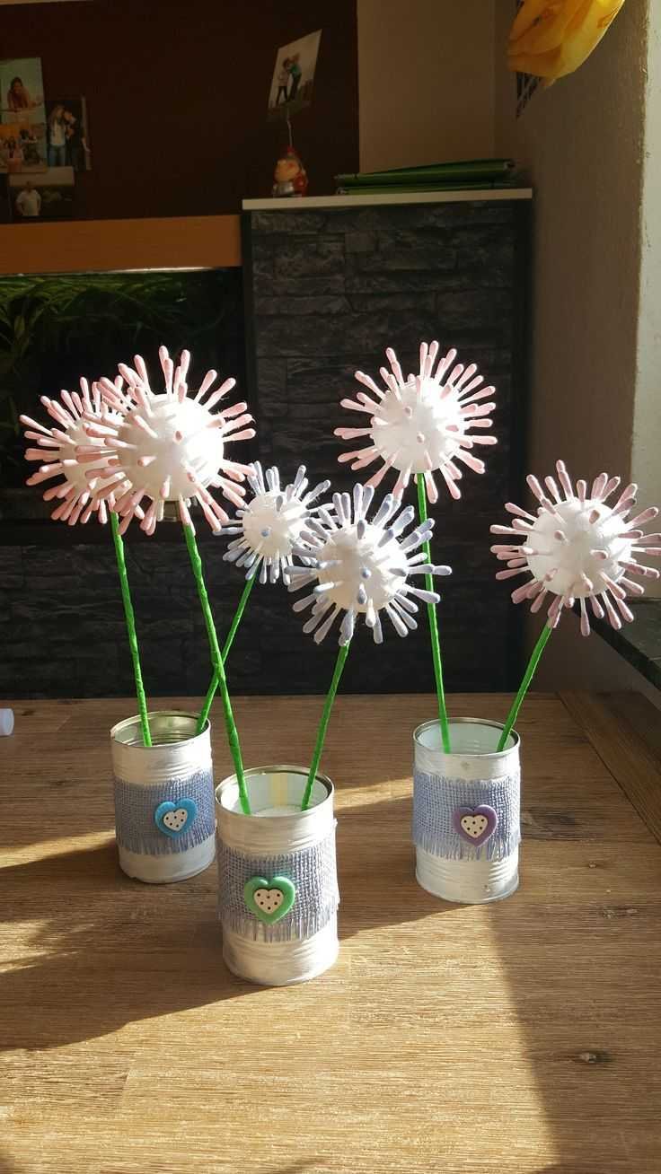 Поделки из ватных палочек